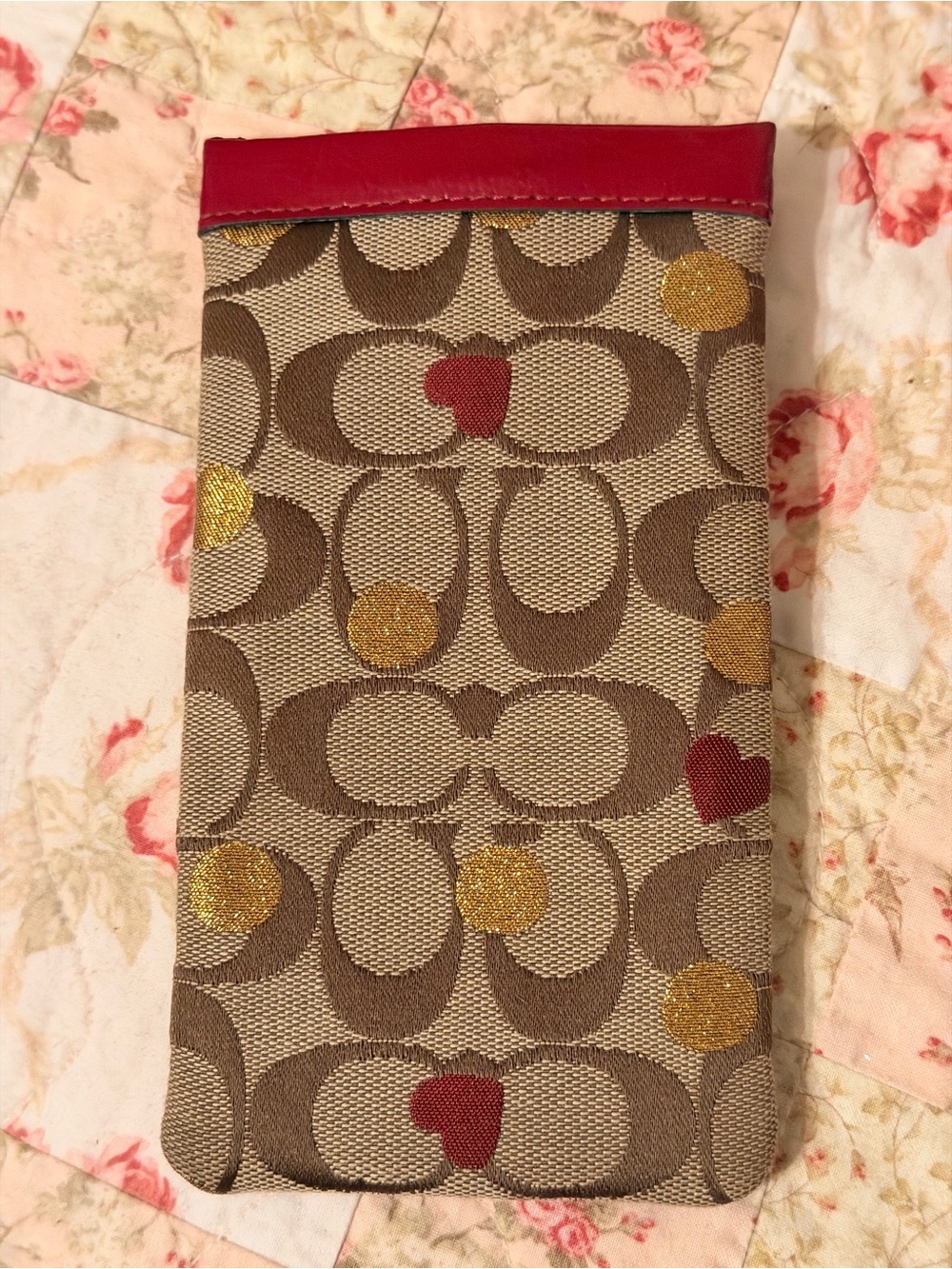 Coach Signature Canvas Eyeglass Sleeve - Picture 2 of 7